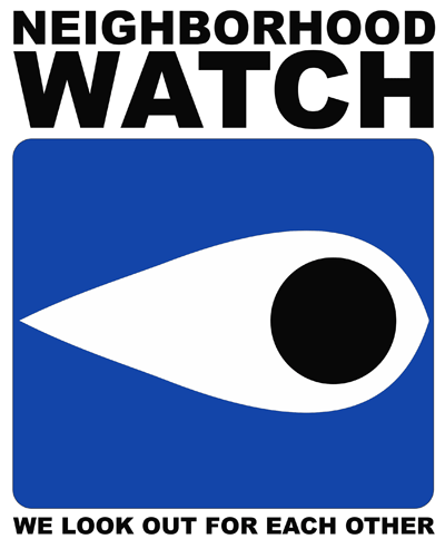 Warning Neighborhood Watch Program in Force w/ Symbol Metal Sign,  Reflective/Non, Var. Sizes, Holes, Overlaminate Y/N, Quality Materials,  Long Life #NW-1006