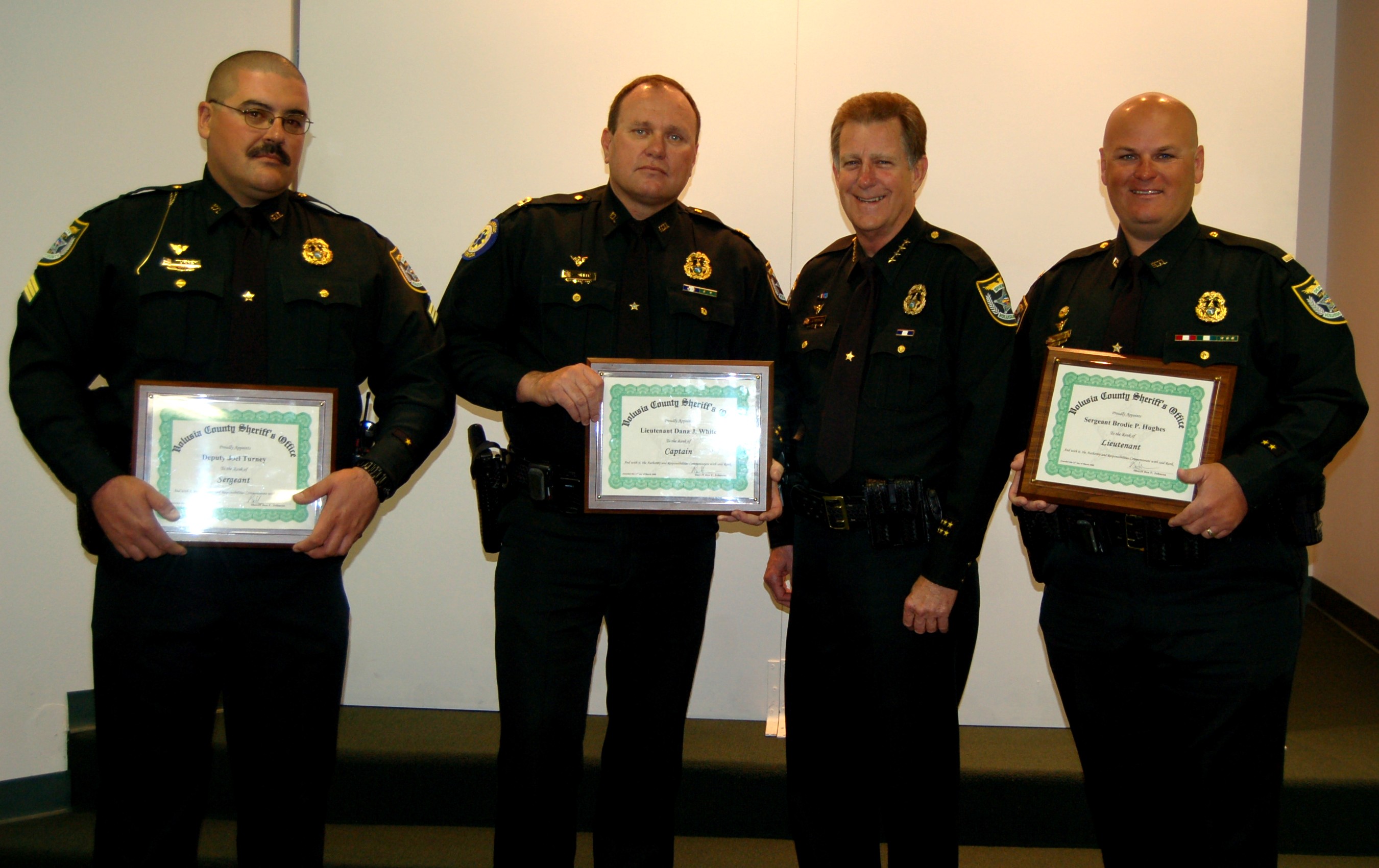 Sheriff Johnson Promotes Three Deputies Image