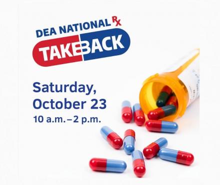 UPDATE: 425 Pounds of Meds Sent to DEA After Take Back Day / SO's Collecting Unwanted Prescription Meds Saturday at District Sites Image
