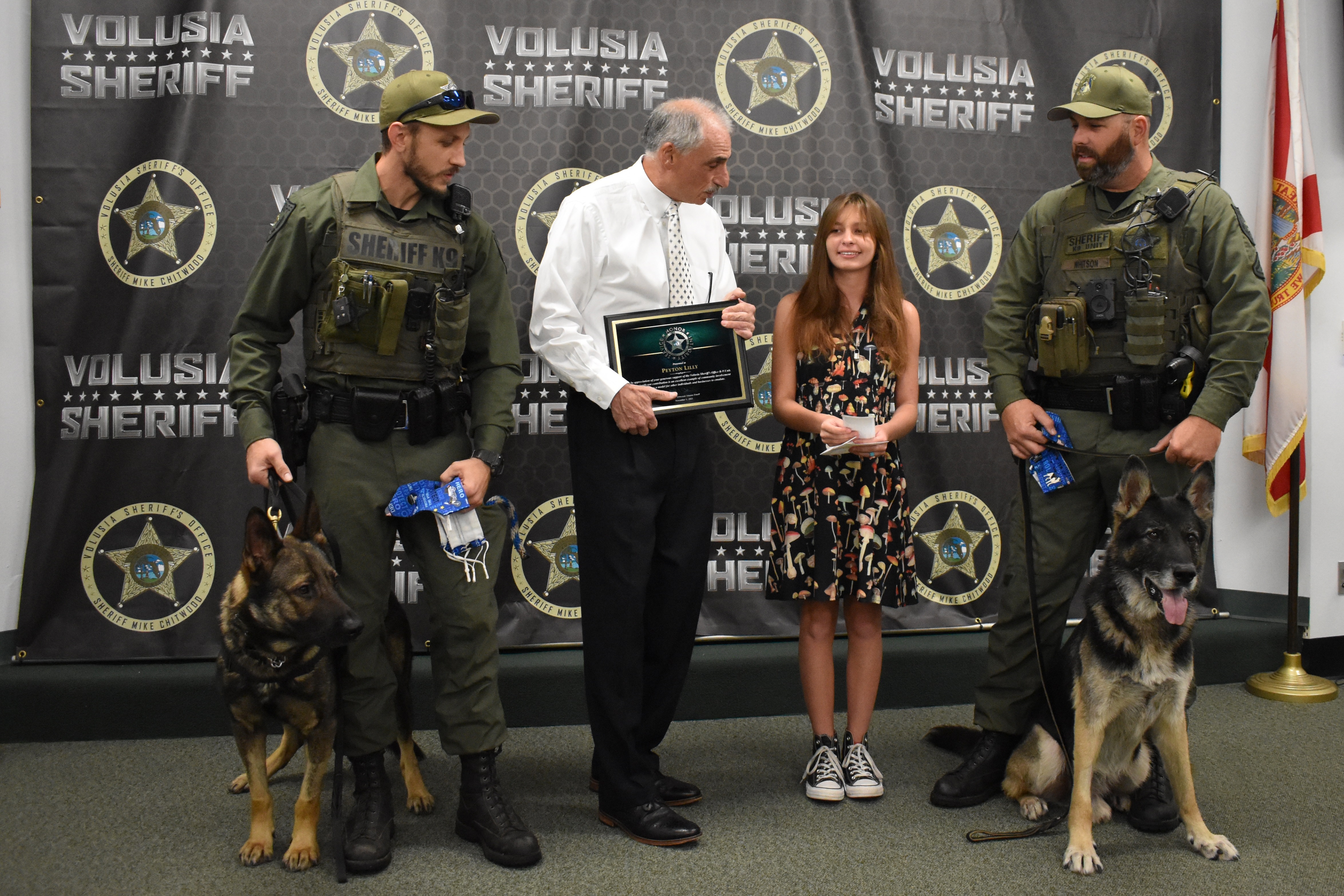 Ormond Beach Girl, 12, Donates $1,000 to Sheriff's Foundation for K-9s Image
