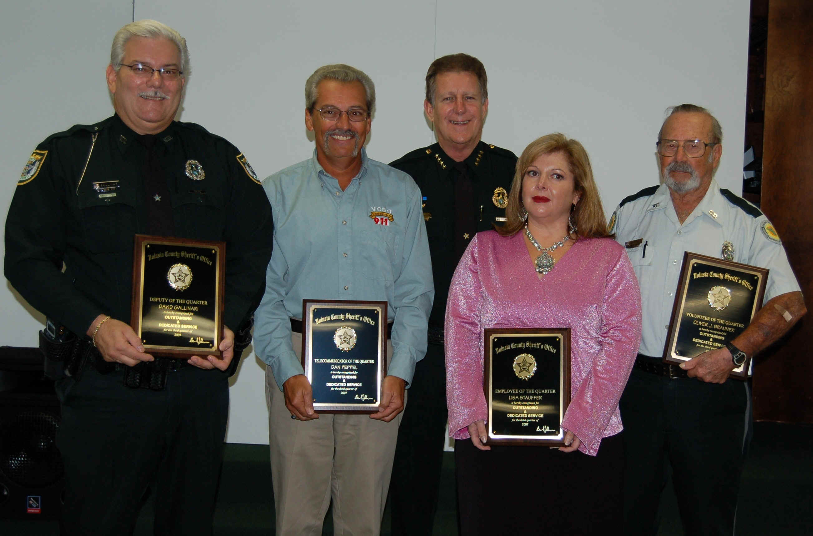 Sheriff's Office Honors Employees Of The Quarter Image