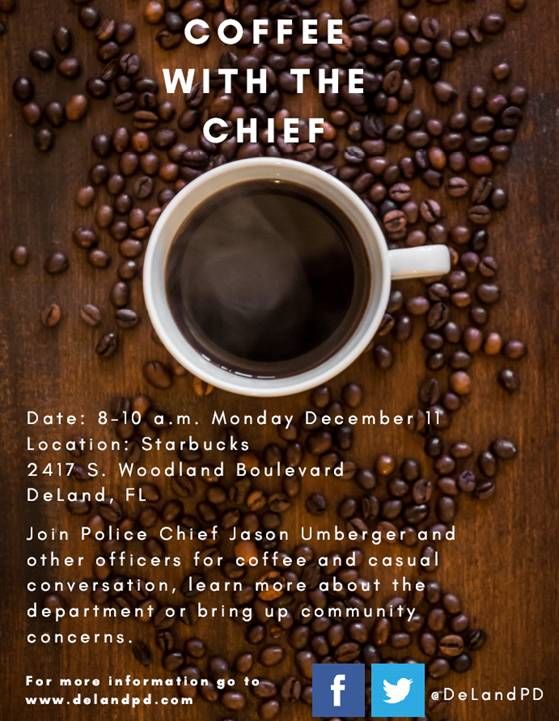 Coffee with the Chief scheduled for December 11 Image