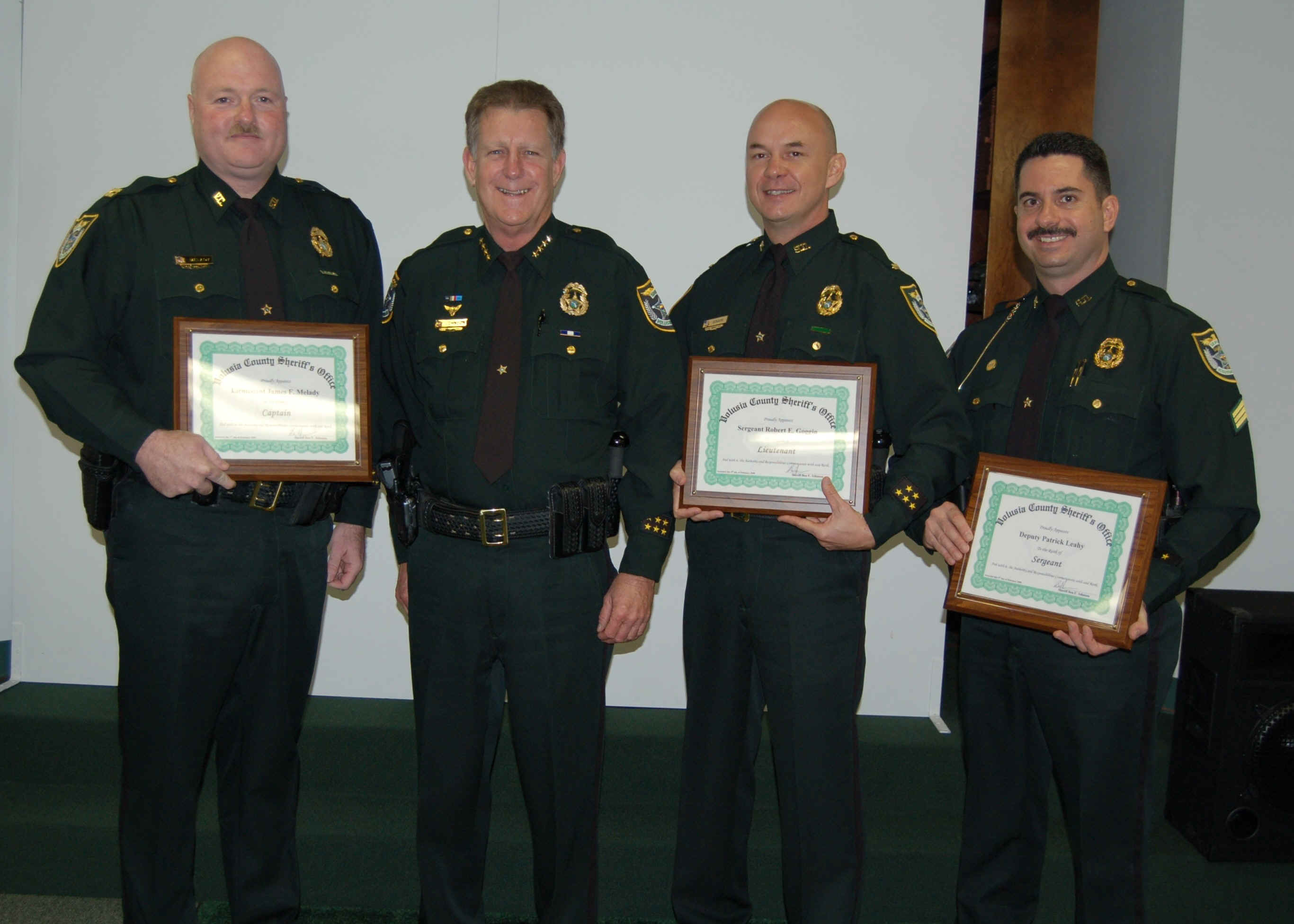 Sheriff Johnson Promotes Three Deputies Image
